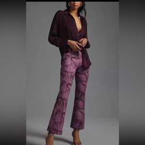 Anthropologie Margot Kick-Flare Crop